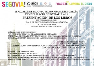 PRESENTACION DE LIBROS SOBRE SEGOVIA