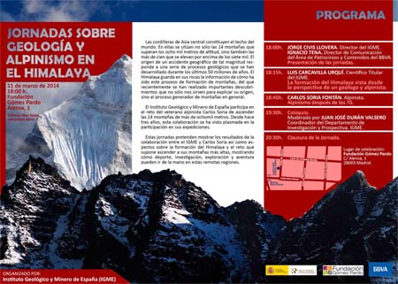 Jornadas sobre geología y alpinismo en el Himalaya