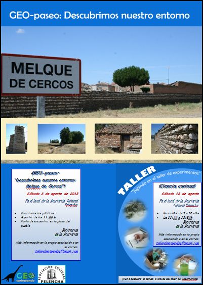 Geo-paseo y taller de experimentos en Melque de Cercos