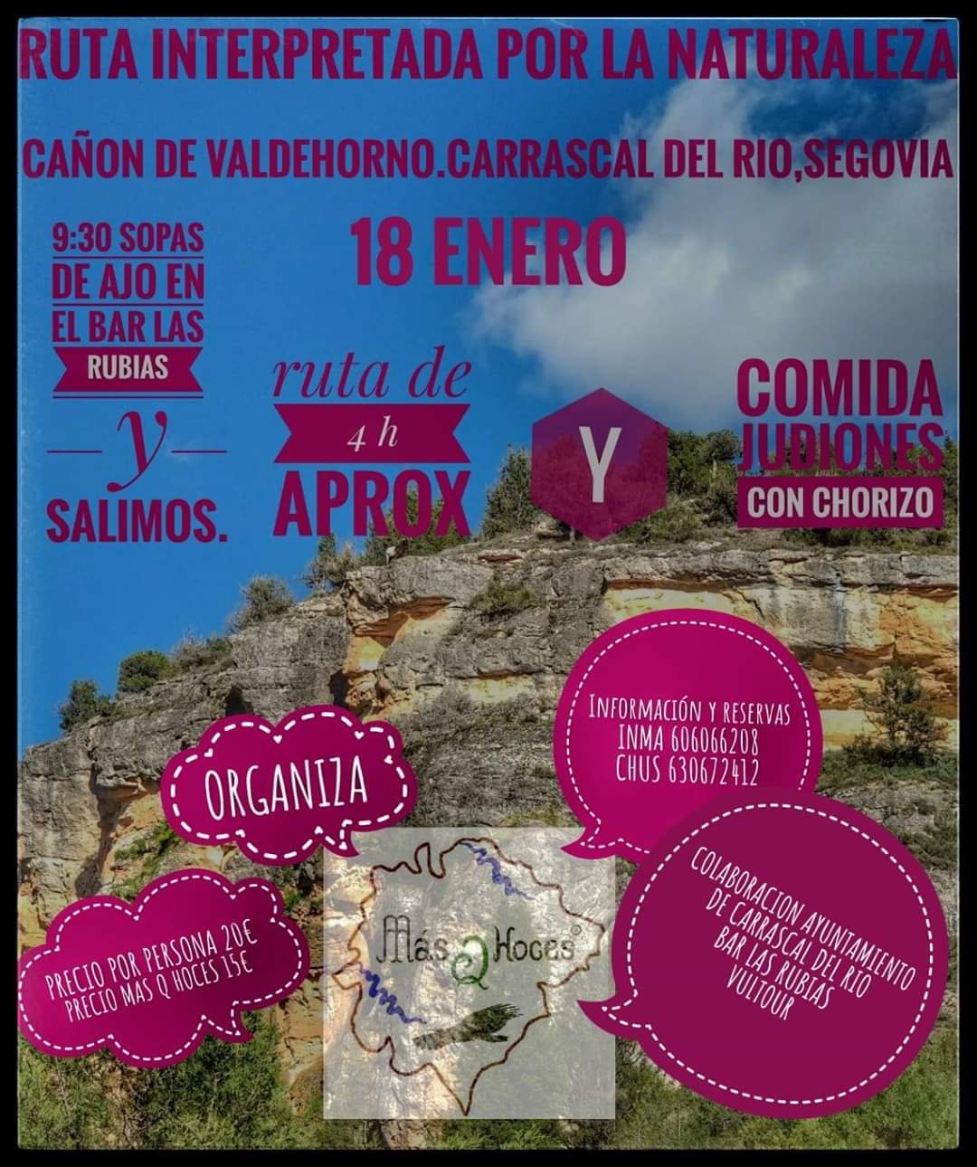 Cañón de Valdehorno, ruta interpretativa