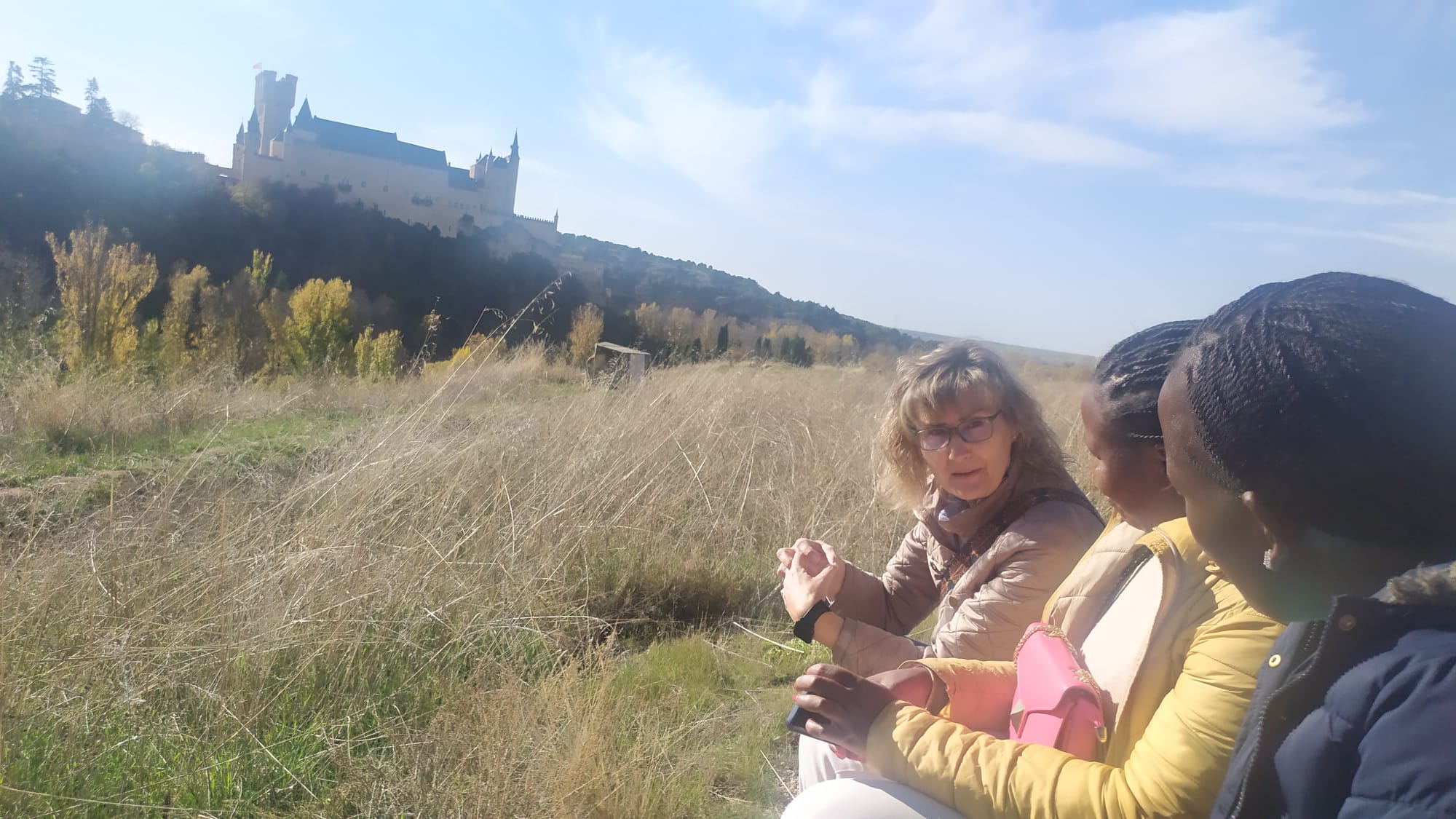 Dos geólogas kenianas en Segovia