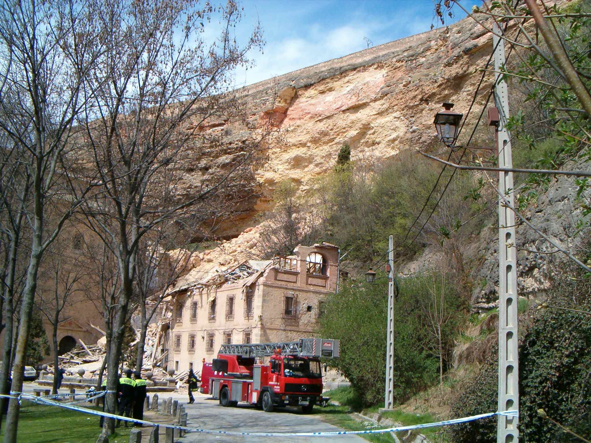 Desprendimientos históricos en la Fuencisla