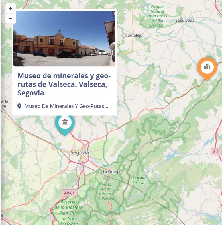 Segovia en la Red Ibérica de Espacios GeoMineros