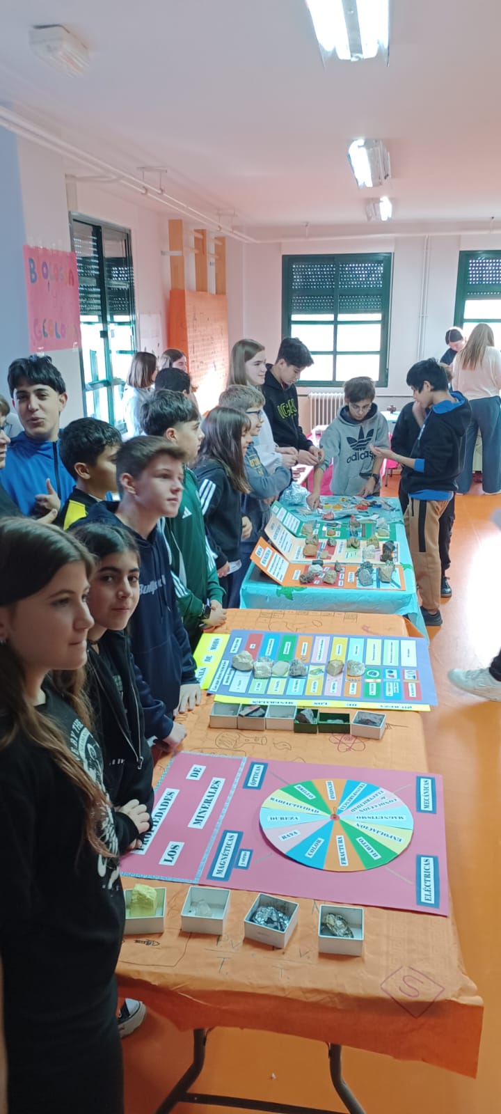 Geología en la I Feria de la Ciencia del IES Catalina de Lancaster